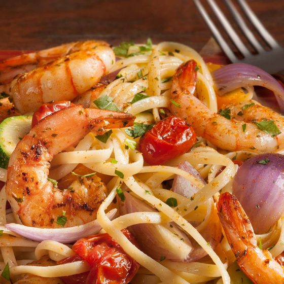 Cajun Shrimp and Pasta with Vegetables