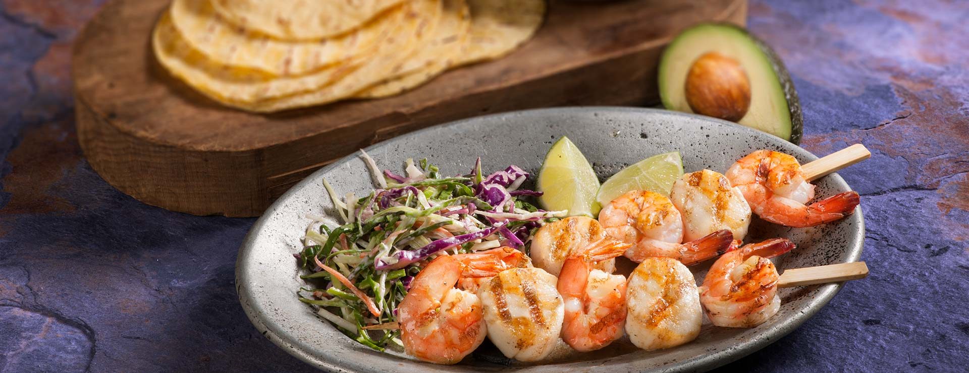 Grilled Shrimp and Scallop Tacos